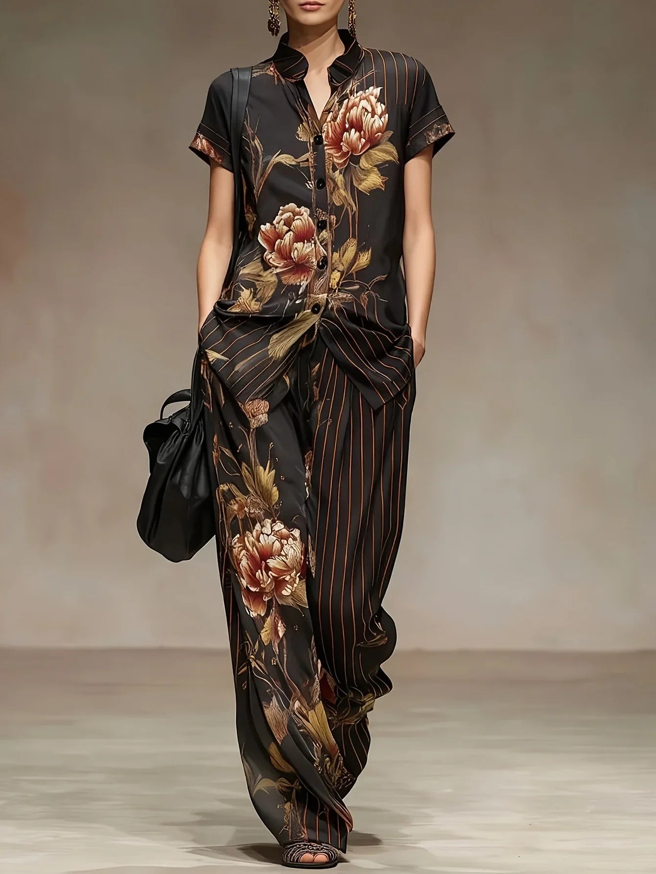 WILLOW | VINTAGE FLORAL SHIRT AND TROUSER SET