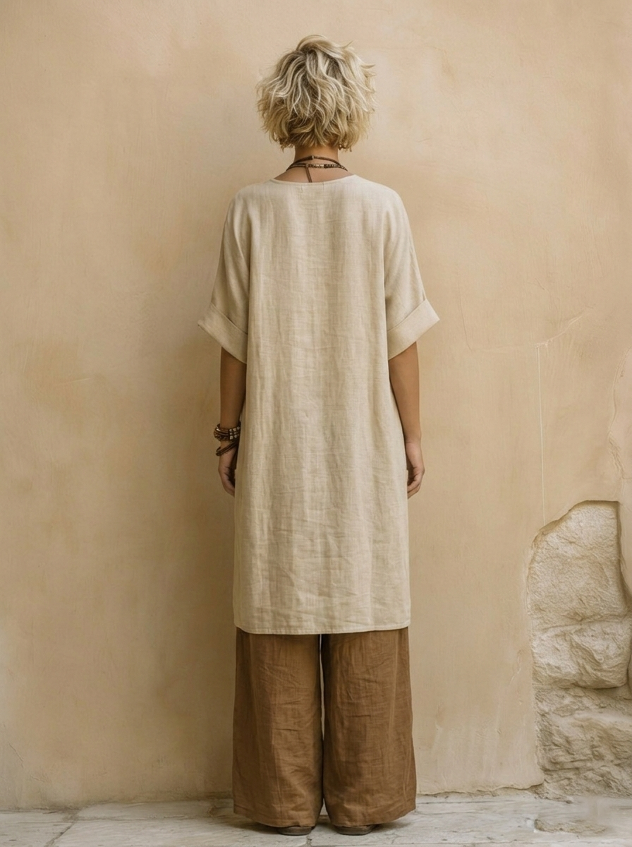DELILAH | ETHNIC BOHO THREE-PIECE KIMONO AND PALAZZO SET