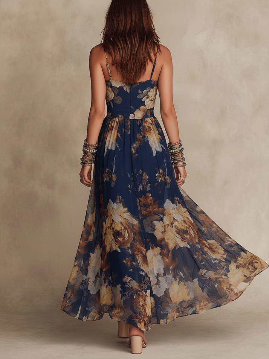 CHARLOTTE | ROMANTIC BOHO FLORAL MAXI DRESS